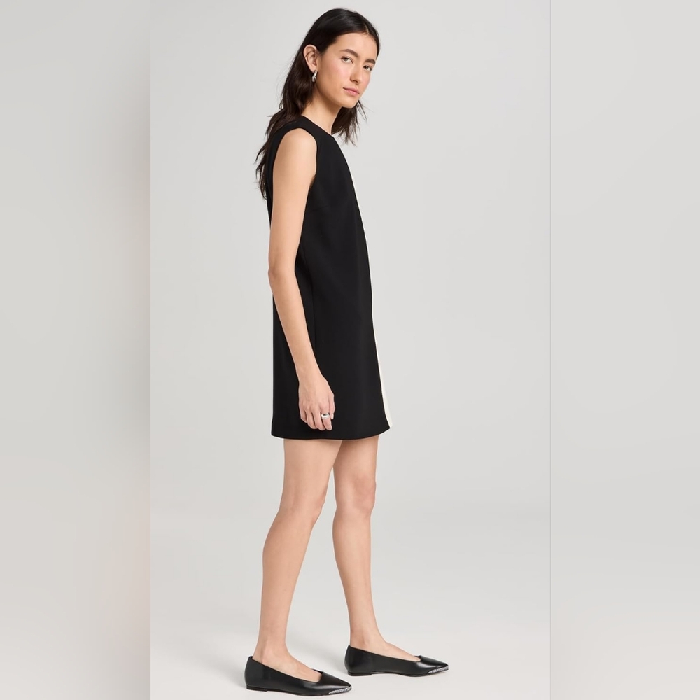 Forever 21 90s Black Shift Dress With Side Slit